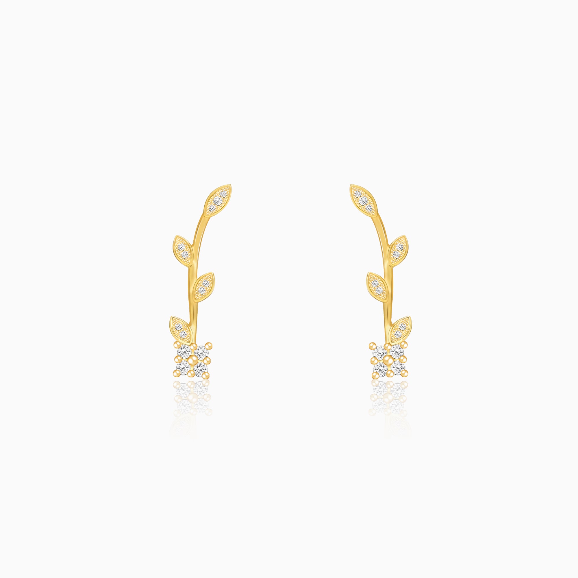 Buy 22k Cz Sparkle Gold Hanging Earrings Online from Vaibhav Jewellers